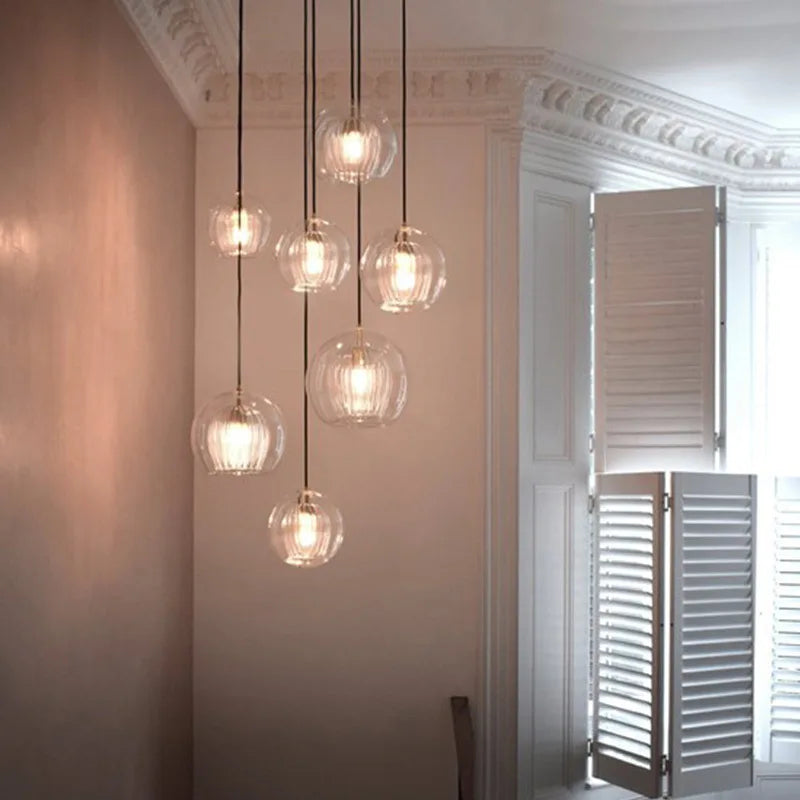 suspension en verre de luxe pour intérieur moderne - vue 4 sur 8