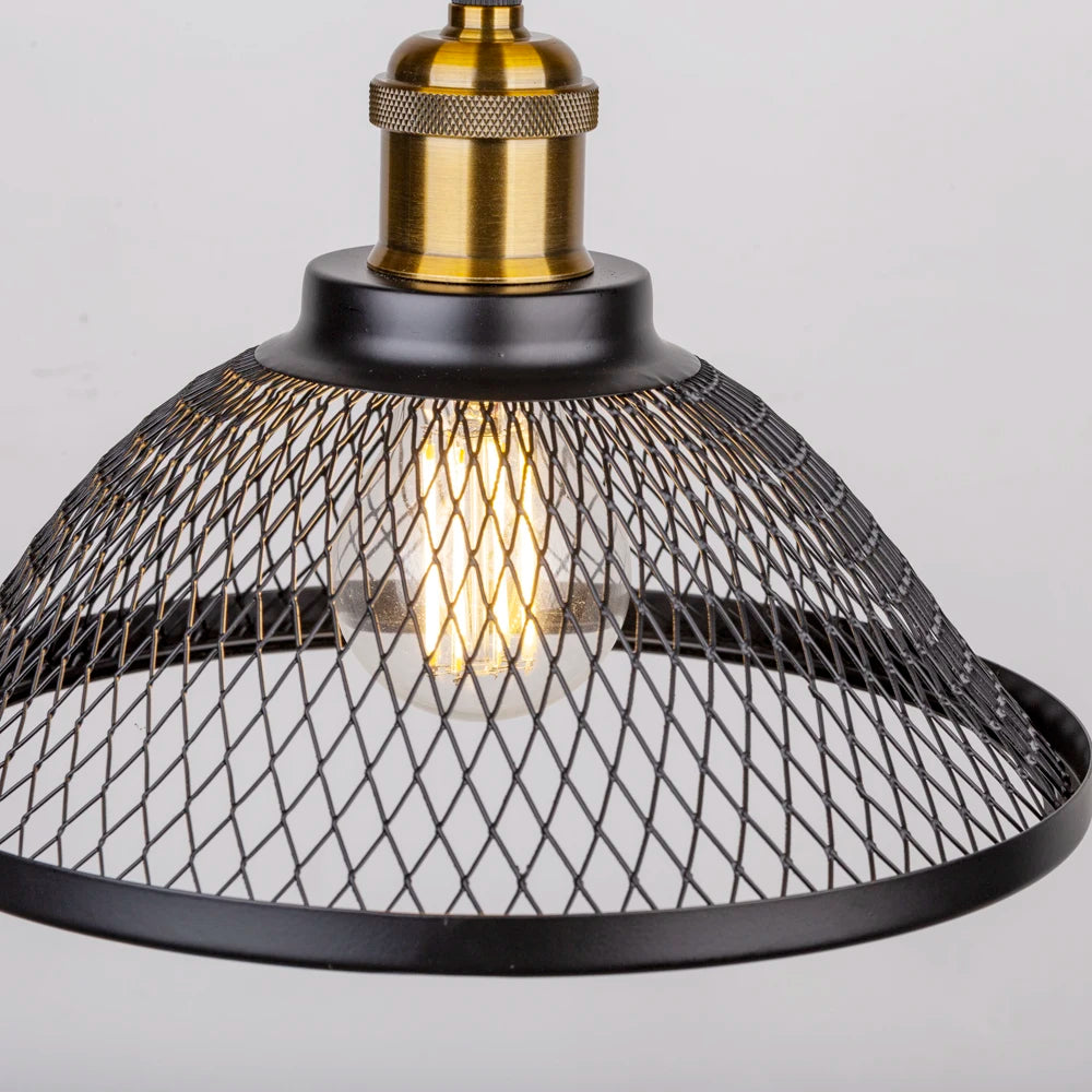 plafonnier moderne à leds style vintage industriel rétro loft - vue 5 sur 9