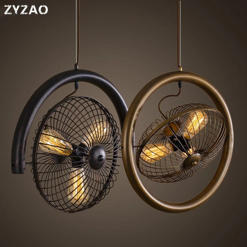 suspension rétro en fer style industriel pour décoration vintage