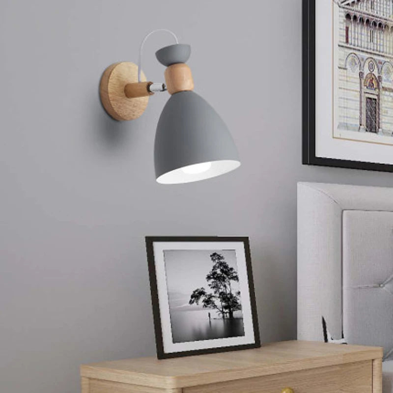 applique murale simple en bois pour décoration intérieure ly-08 - vue 5 sur 11