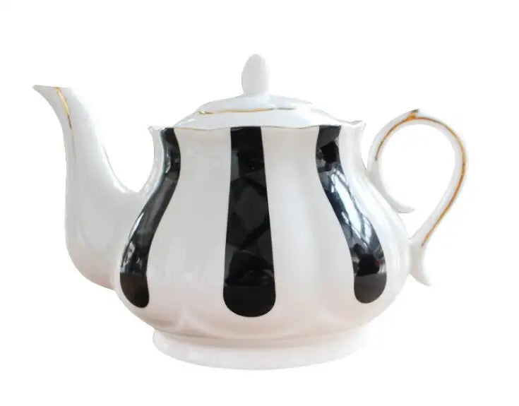 Service a the anglais porcelaine motifs peints main