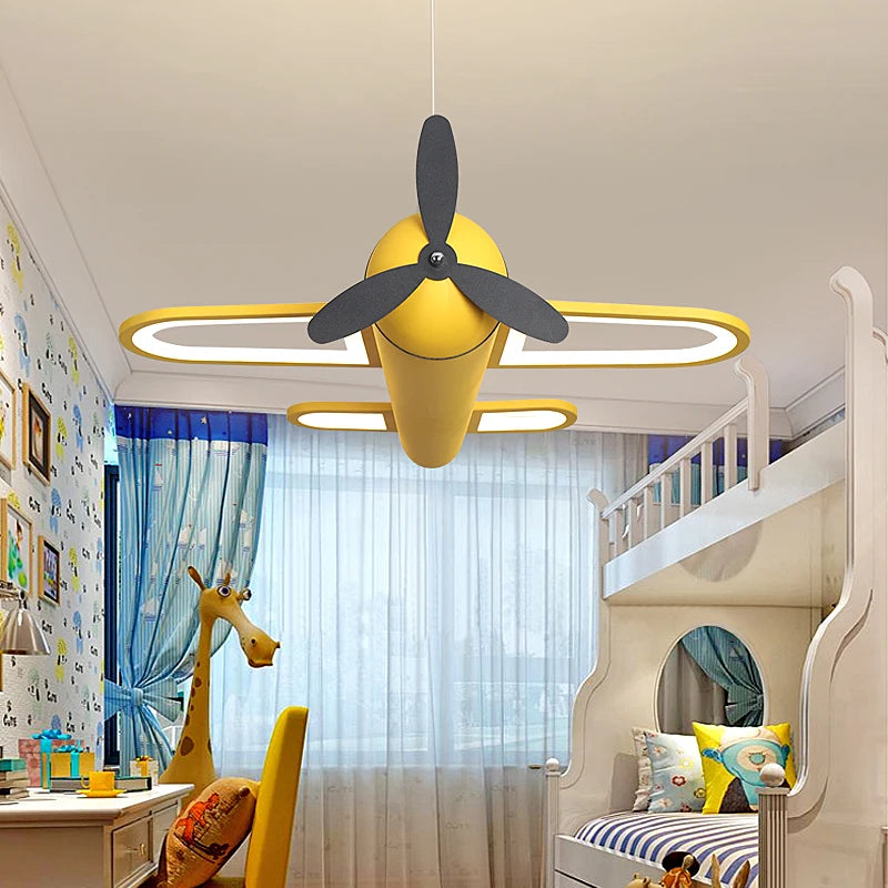 Lustre Led moderne en forme d'avion - vue 4 sur 8