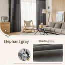 Rideau occultant uni style moderne pour salon chambre