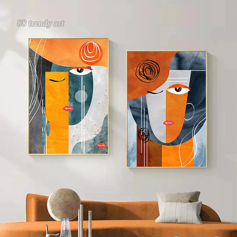 peintures abstraites modernes pour décoration murale intérieure