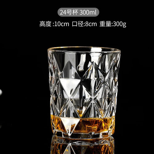 Verres cristal ciselé élégants pour whisky bière vin