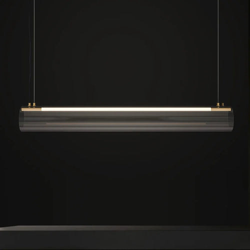 lampes suspendues long tube acrylique nordique pour restaurants et bars