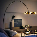 Lampe sur pied nordique en forme d'anneau de pêche