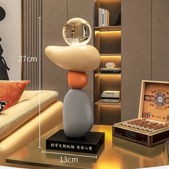 lampe à poser en pierre pour ambiance relaxante et décorative - vue 9 sur 10