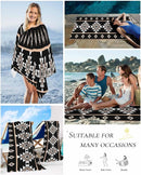 serviette de plage motif aztèque douce absorbante polyester