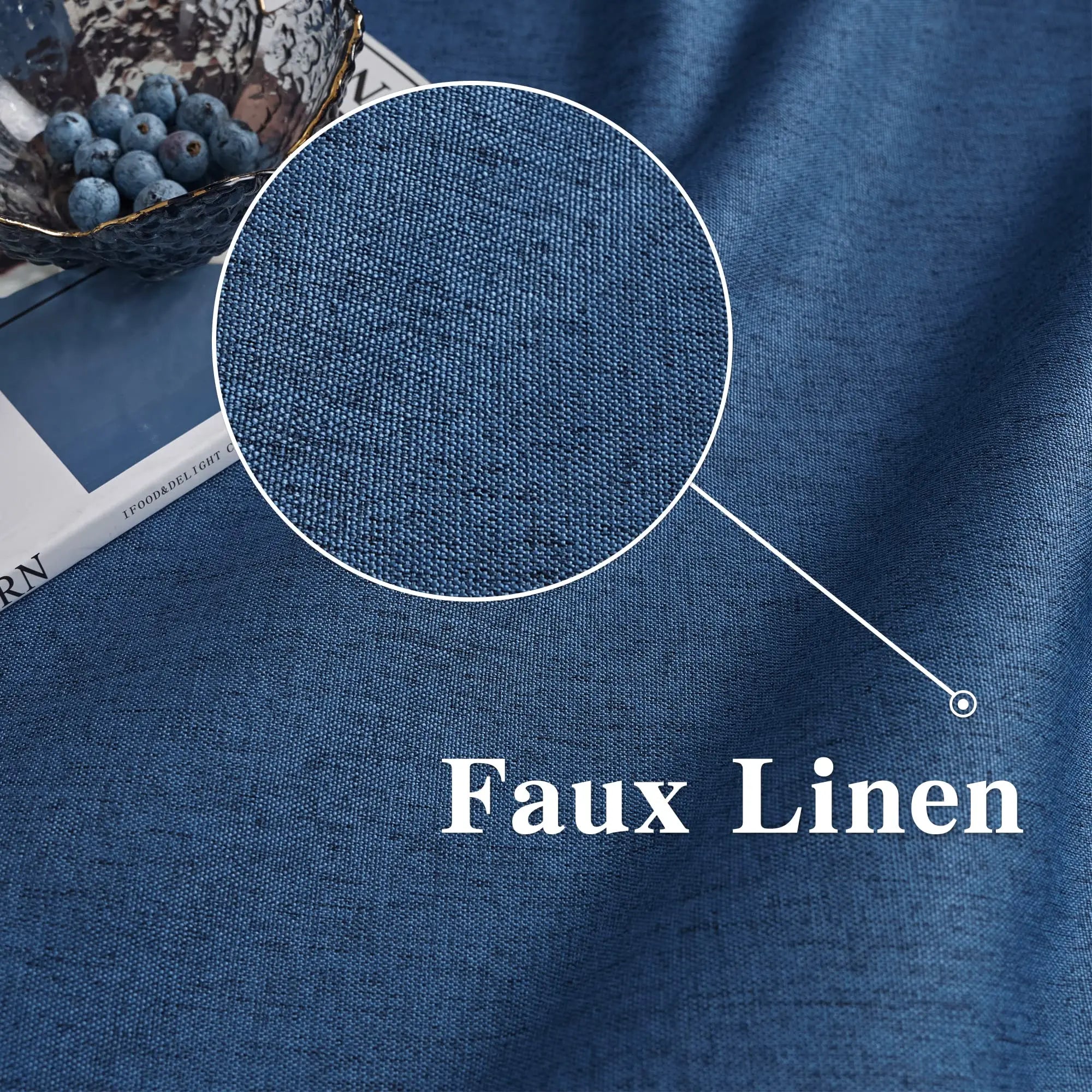 Rideau occultant sur mesure extra long style lin - vue 10 sur 11