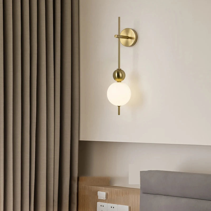 Applique murale LED en métal doré - vue 5 sur 10
