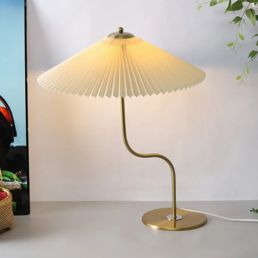 lampe à poser rétro en forme de parapluie décoratif pivotant - vue 7 sur 12