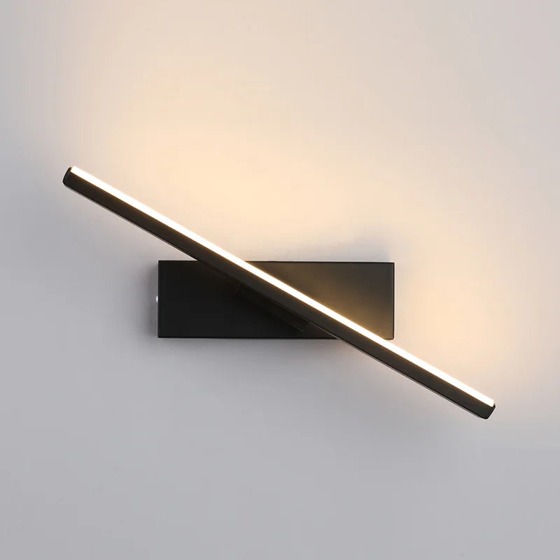Applique murale led moderne minimaliste rotative créative