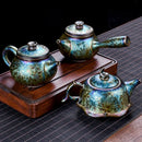 Théière jianzhan tianmu en porcelaine émaillée artisanale