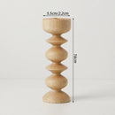 bougeoir en bois pour décoration de table nordique