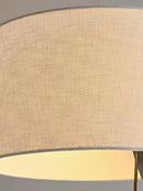 lampadaire moderne minimaliste avec abat-jour en tissu rétro