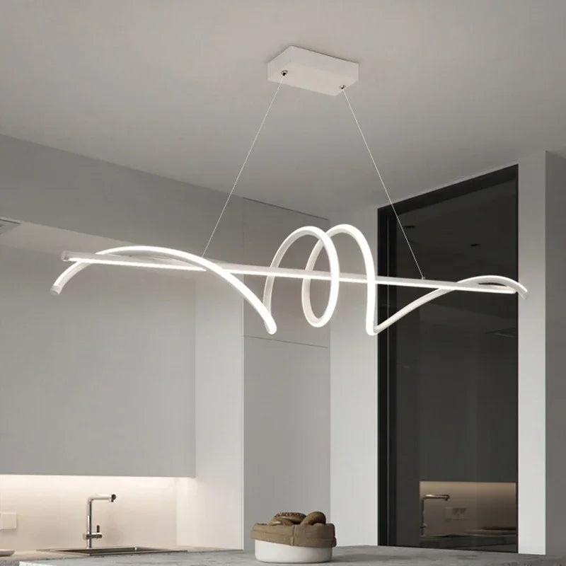 suspension led moderne pour décoration intérieure et cafés - vue 3 sur 8