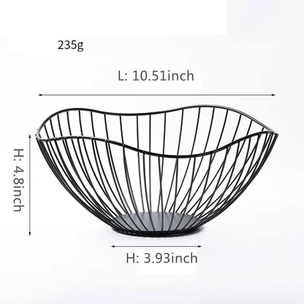 panier à fruits en fer multi-tailles pour rangement divers - vue 9 sur 14