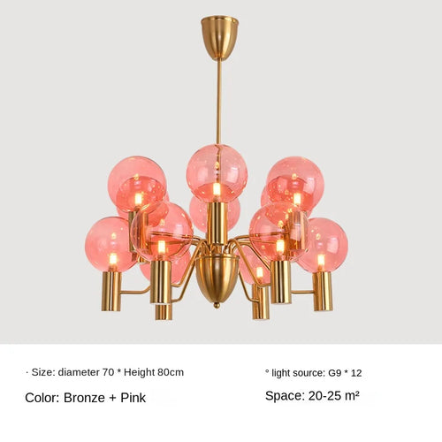 suspension design en verre pour décoration intérieure moderne