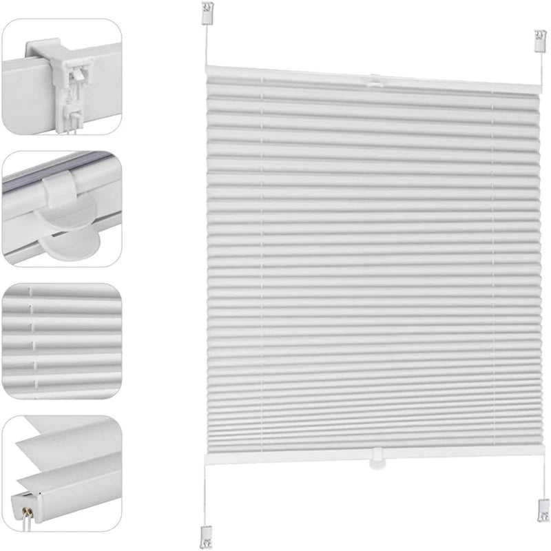 Store plissé occultant moderne fenêtre chambre bureau intérieur