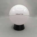 lampadaire extérieur globe noir pour éclairage de jardin et terrasse