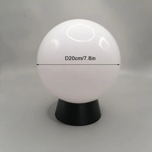 lampadaire extérieur globe noir pour éclairage de jardin et terrasse