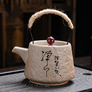 Service à thé japonais rétro kungfu céramique texturé