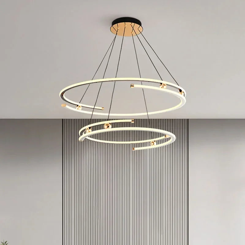 Lustre suspendu moderne Suspension LED pour salon salle à manger chambre cuisine île décoration de la maison luminaire Lustre - vue 4 sur 12