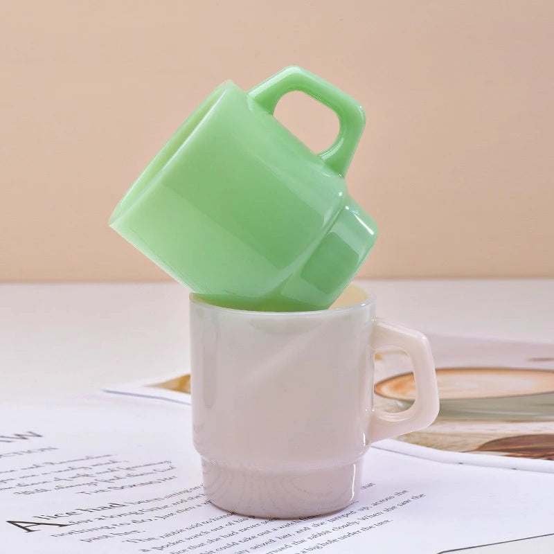 Mug en verre style coréen anse ergonomique 230ml - vue 3 sur 7