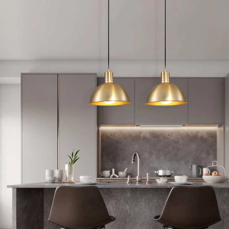 Nordique E27 led lumières or lustres modernes pour chambre cuisine salon loft lampe suspendue étude décoration de la maison luminaire - vue 6 sur 12