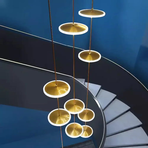 lustre moderne rond pour éclairage intérieur élégant