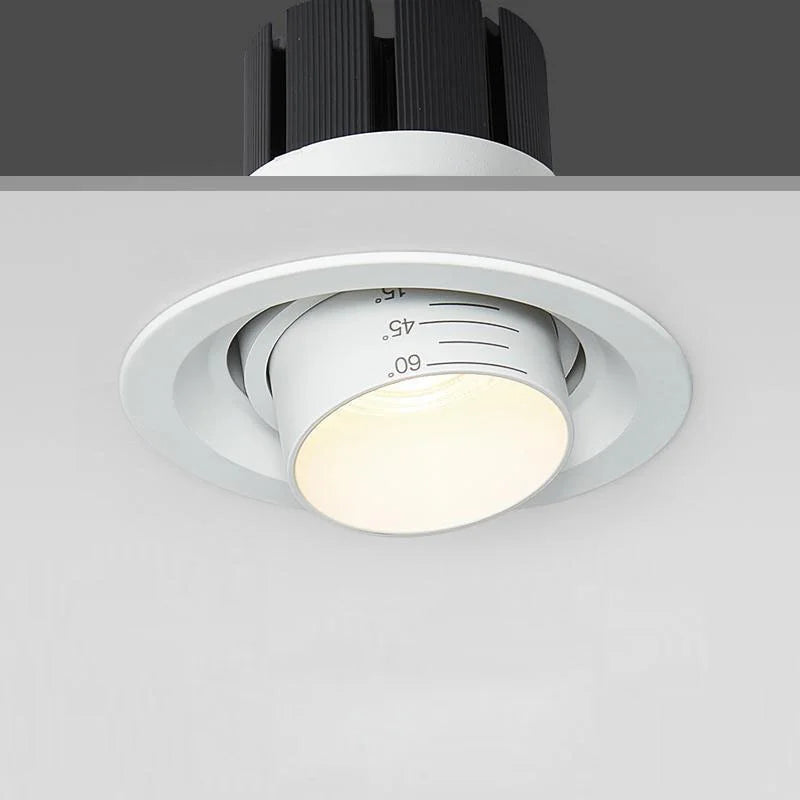 Spot Zoom intégré dimmable encastré 15-60 degrés COB - vue 3 sur 8