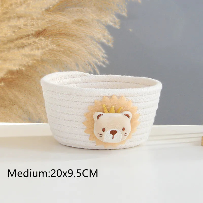 panier de rangement tissé animaux pour jouets et objets divers - vue 21 sur 21