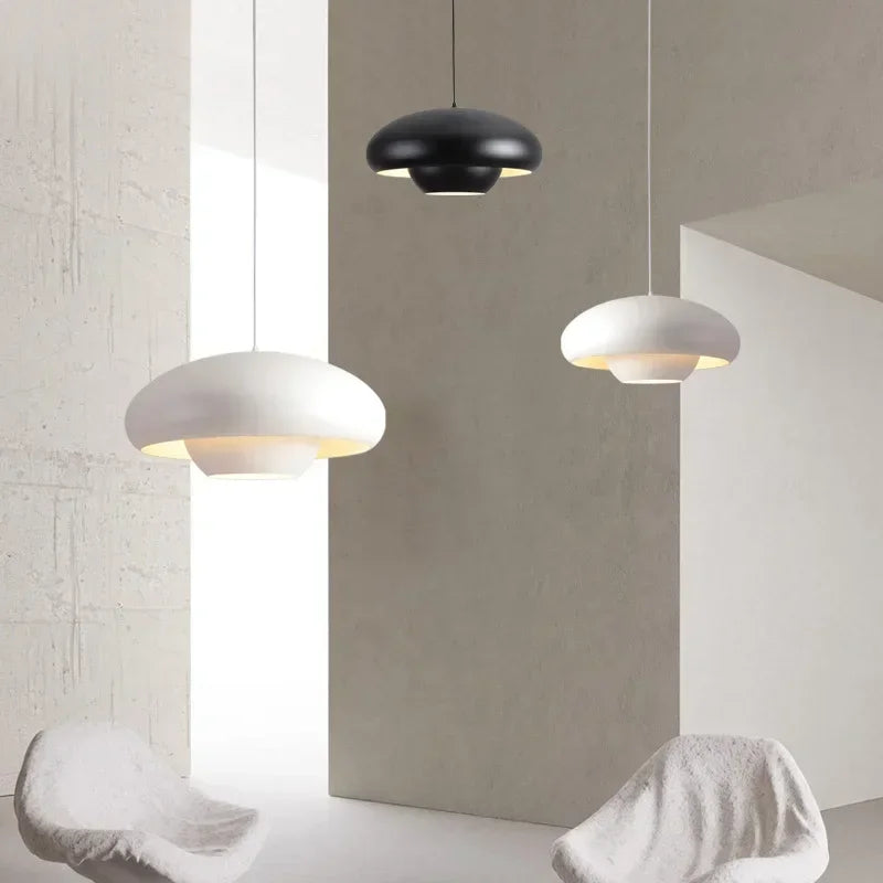 Suspension led nordique simple champignon suspendus - vue 6 sur 10