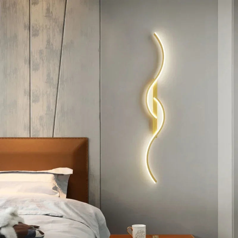 applique murale led moderne pour décoration intérieure et éclairage élégant - vue 4 sur 18