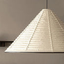 suspension japonaise wabi-sabi lampe en papier de riz design pliable