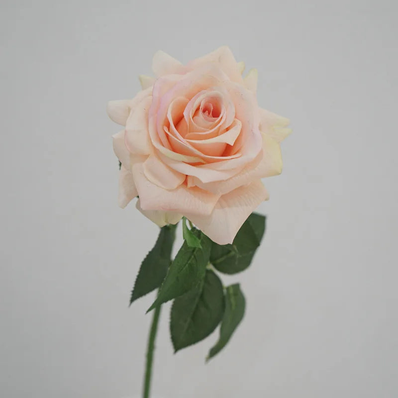 rose artificielle en latex pour décoration florale et mariage - vue 3 sur 6