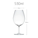 Verre à vin court cristal style kimura artisanal