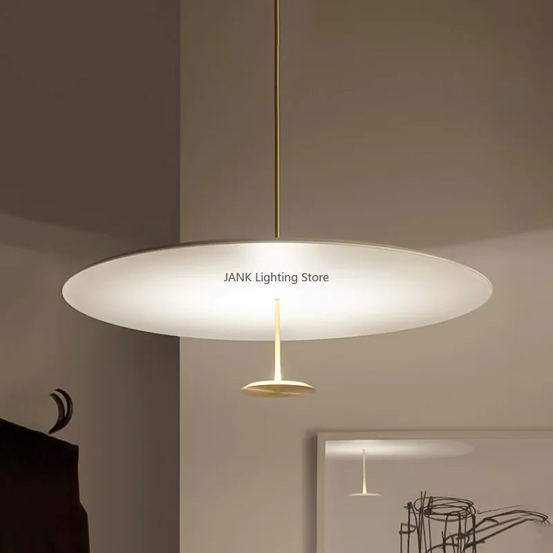 suspension luminaire minimaliste anneau lumières design