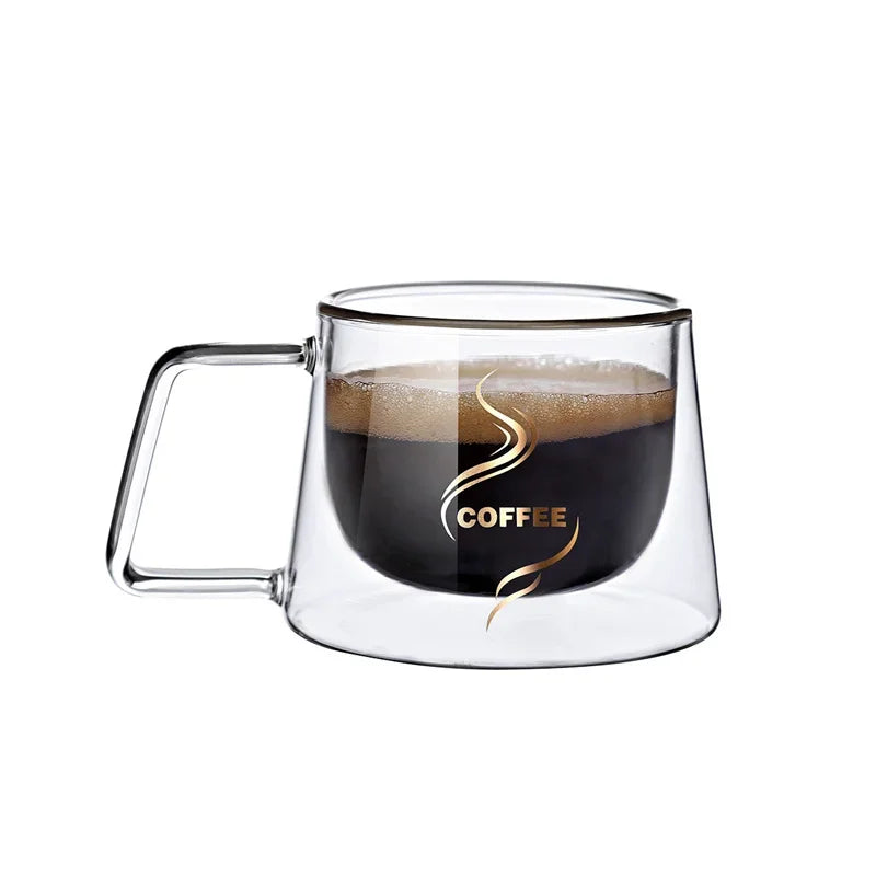 Mug verre double paroi 200 ml avec anse