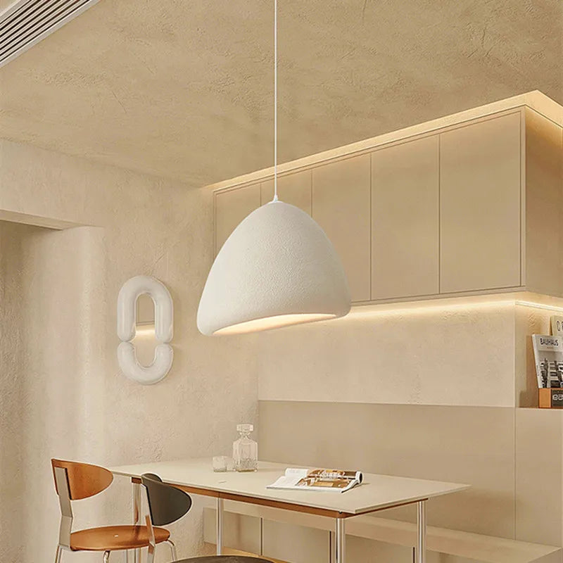 suspension à led style japonais wabi sabi moderne pour décoration intérieure - vue 5 sur 10