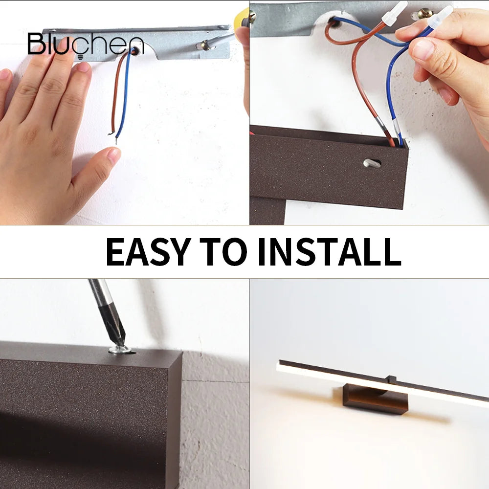 applique murale à led pour éclairage de miroir décoratif - vue 6 sur 7