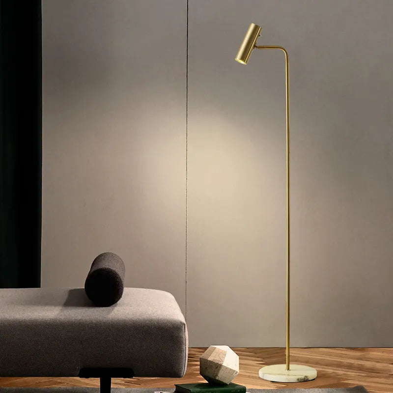 Lampadaire led spot sol minimaliste déco maison lecture - vue 4 sur 17