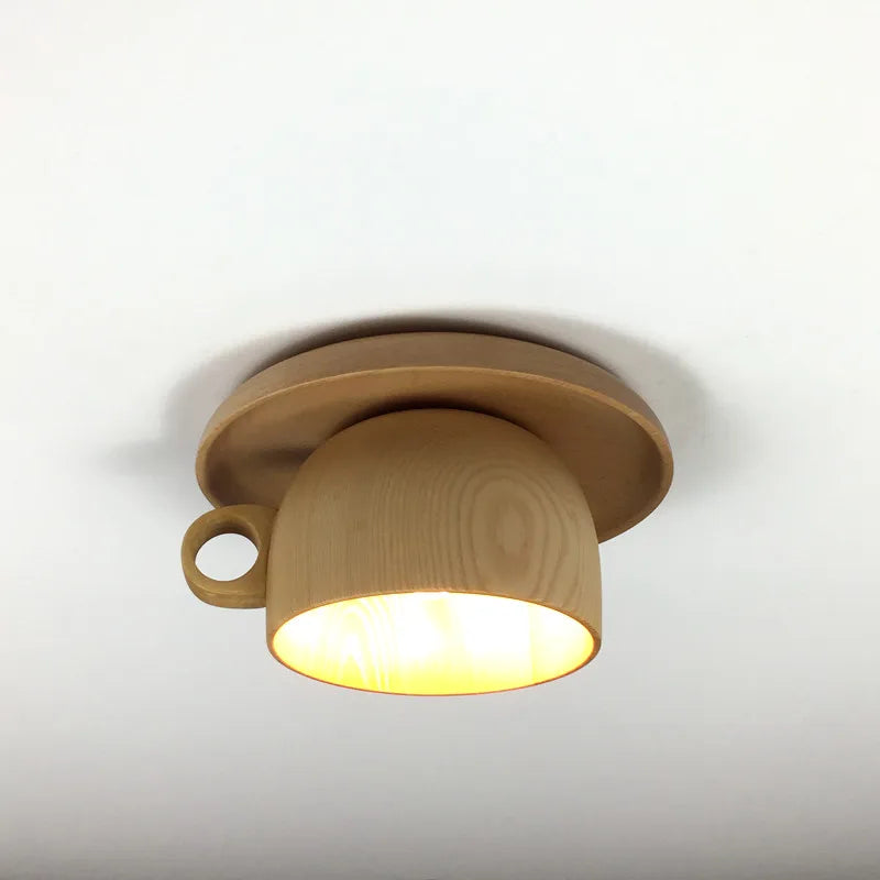 Tasse à LED plafonnier nordique Restaurant café couloir lumière d'entrée plafonnier moderne décoration de plafond