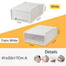 tiroirs empilables en plastique transparent pour rangement pratique