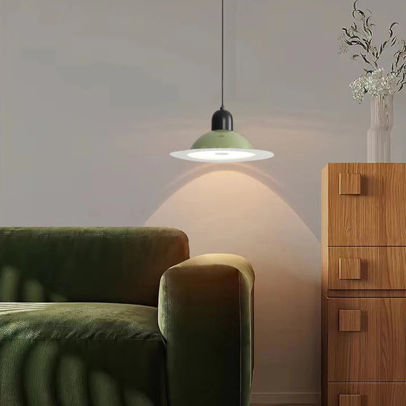 suspension led en métal avec lumière modifiable