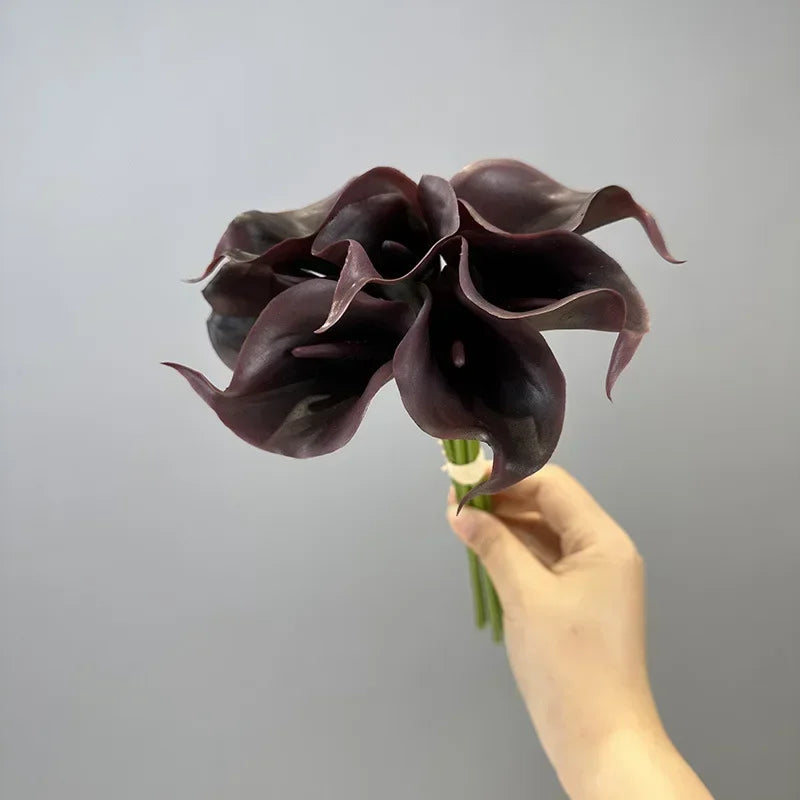 lot de 2 bouquets de lys calla artificiels pour décoration de mariage