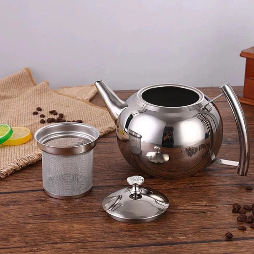 Théiere inox avec filtre infuseur 1 a 2l