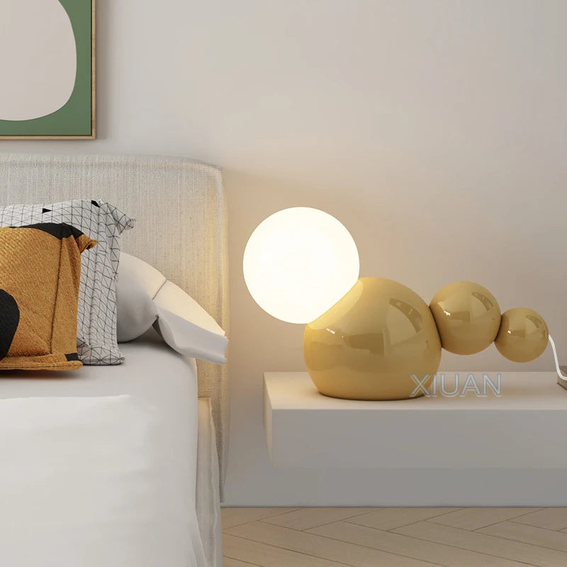 Lampes de Table de chevet d'art nordique LED E27 - vue 3 sur 7