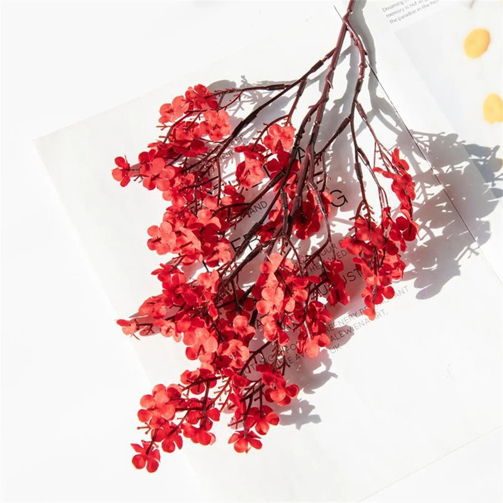 fleurs artificielles cerisier gypsophile décoration mariage vase DIY - vue 12 sur 14
